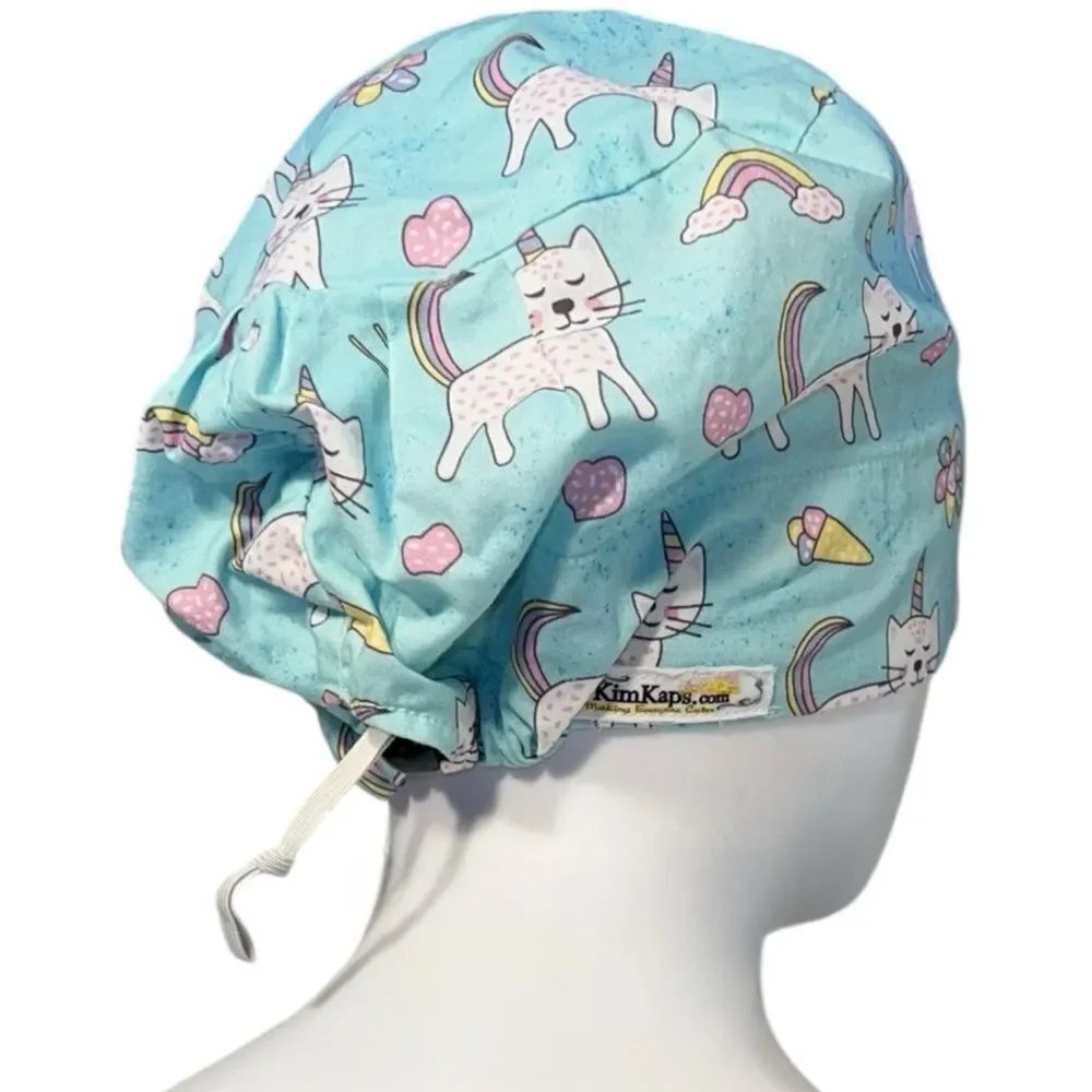 Unicorn Cats Euro Scrub Hat
